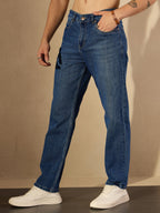 Dark Blue Fade Baggy Jeans
