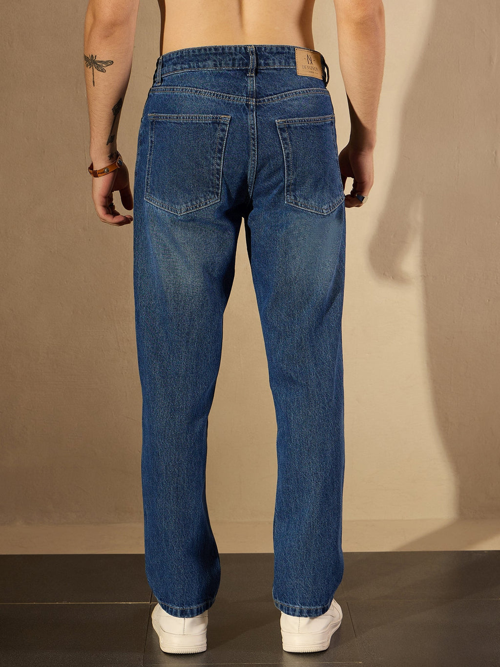 Dark Blue Fade Baggy Jeans