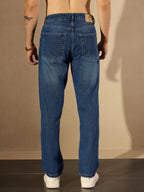 Dark Blue Fade Baggy Jeans
