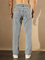 Light Blue Faded Baggy Jeans