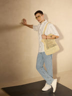 Light Blue Faded Baggy Jeans
