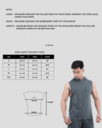 Acid Wash Sleeveless Hoodie