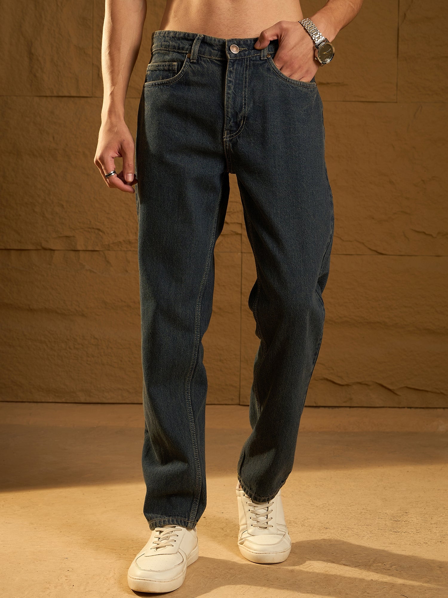 Dark Blue Baggy Jeans