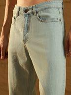 Light Green Korean Baggy Jeans