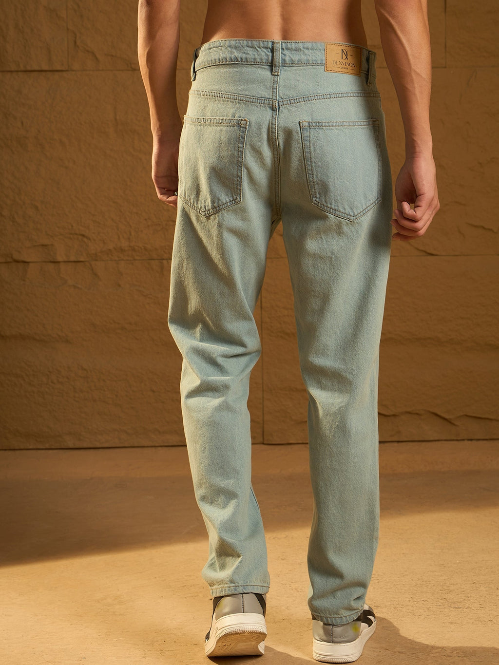 Light Green Korean Baggy Jeans