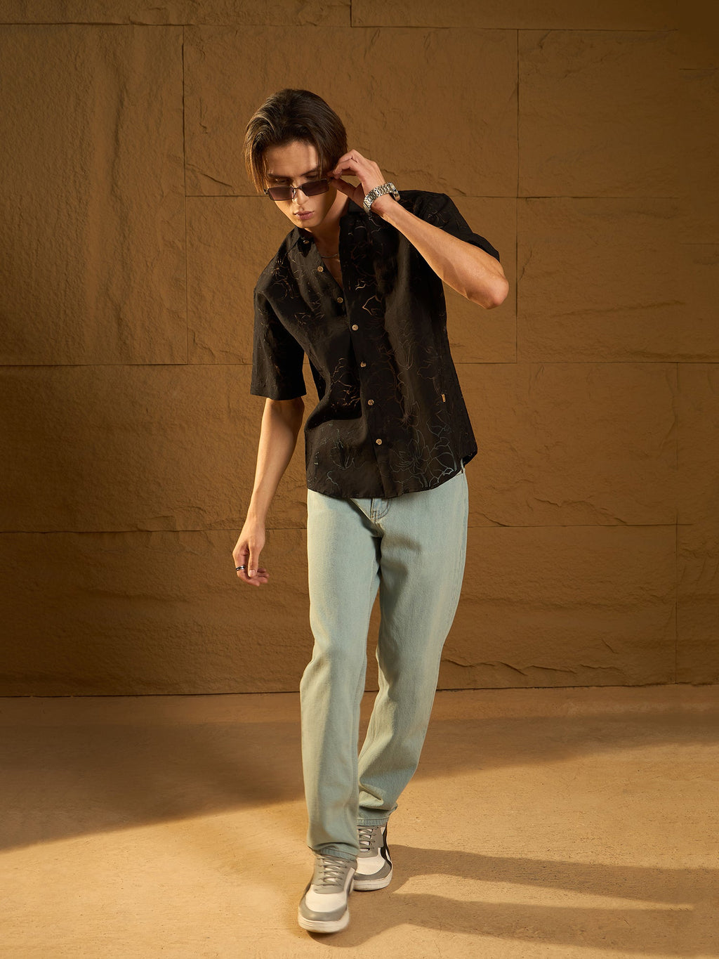 Light Green Korean Baggy Jeans