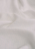 100% Linen Off-White Stripe Shirt