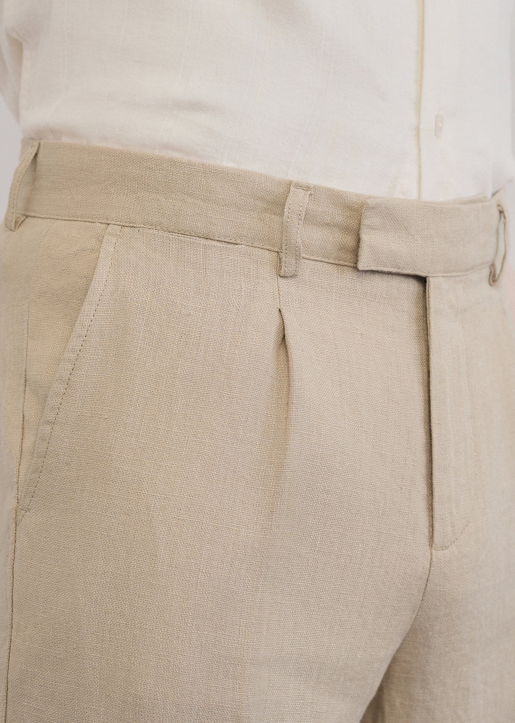 100% Pure Linen Beige Pant
