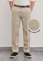 100% Pure Linen Beige Pant