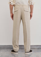 100% Pure Linen Beige Pant
