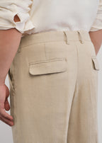 100% Pure Linen Beige Pant
