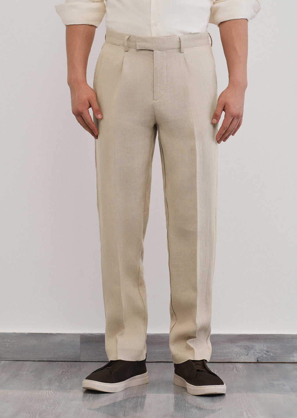 100% Pure Linen Beige Pant