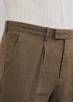 100% Pure Linen Brown Pant