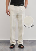 100% Pure Linen Ivory Pant