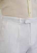 100% Pure Linen White Pant