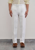 100% Pure Linen White Pant