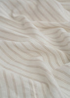 100% Linen Off-White Classic Stripe Shirt