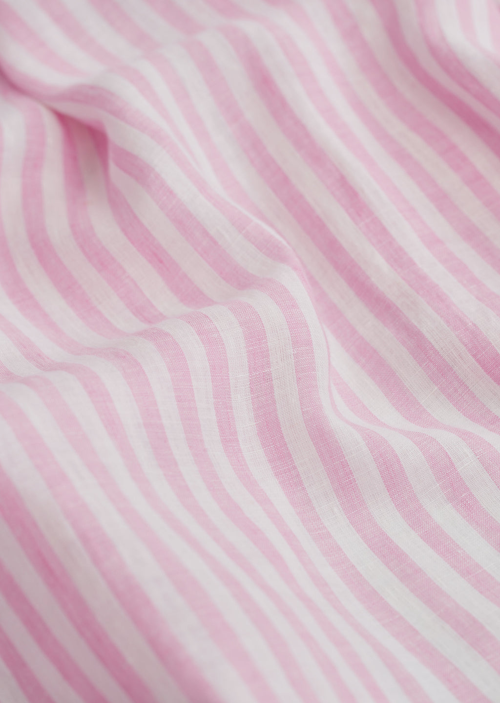 100% Linen Pink Stripe Shirt