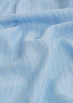 100% Linen Sky Blue Stripe Shirt