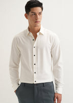 White Wrinkle Free Plain Shirt