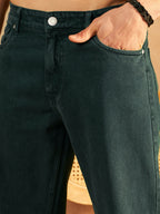 Green Baggy Korean Jeans