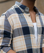Multicolor Structured Checks Shirt