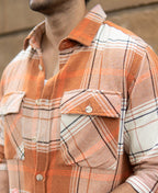 Rust Structured Checked Shirt
