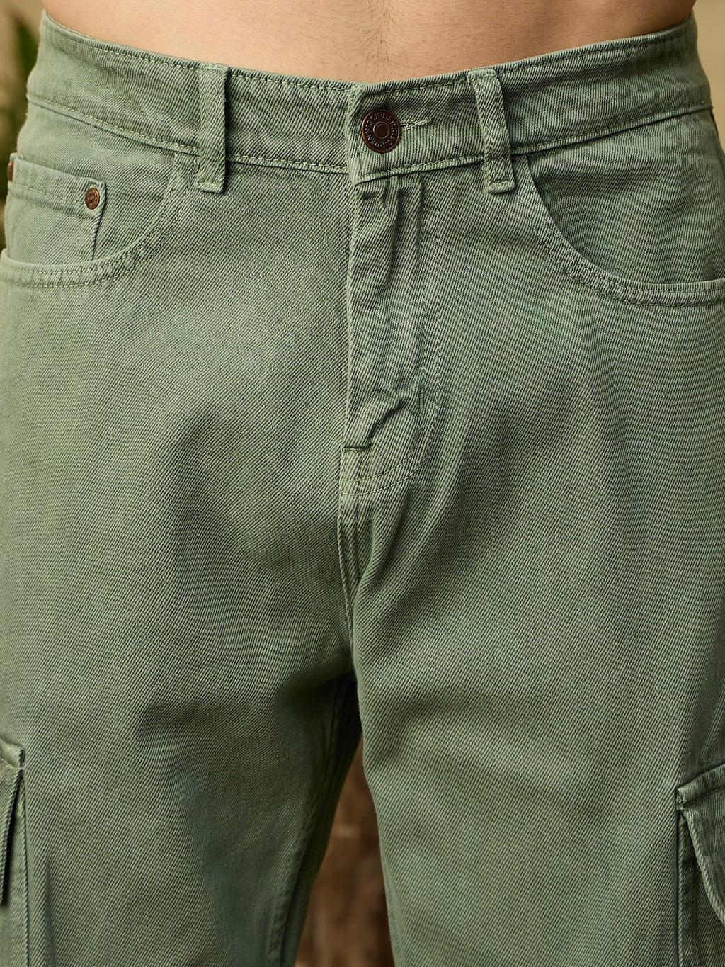 Mint Green Korean Cargo Jeans