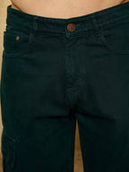 Dark Green Korean Cargo Jeans