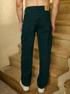 Dark Green Korean Cargo Jeans