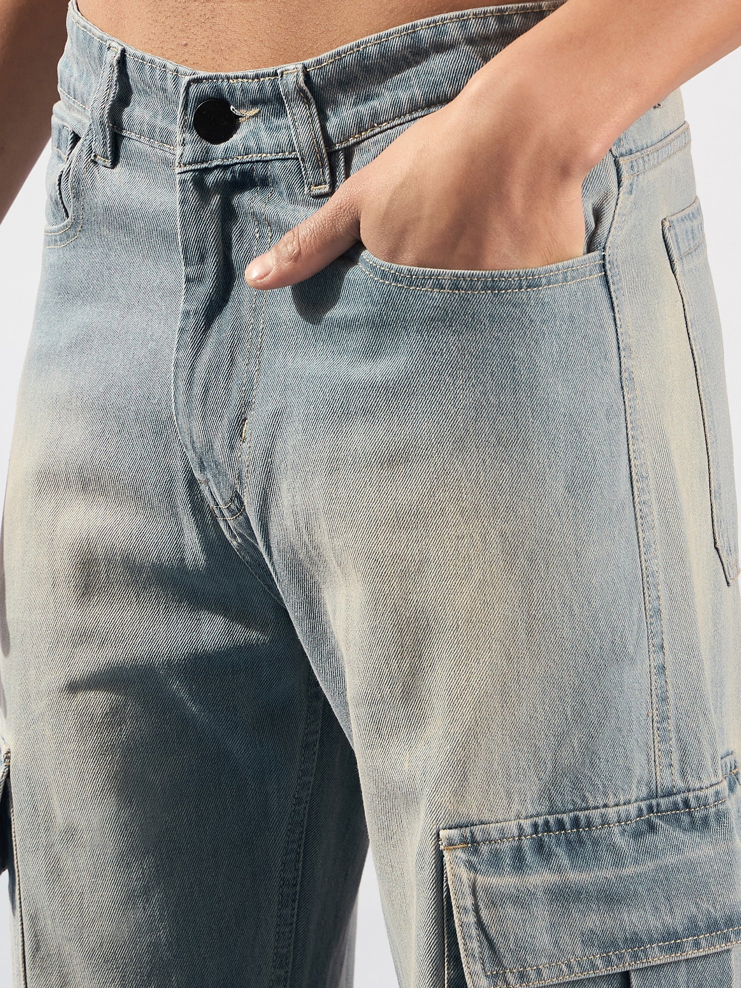 6-Pocket Korean Cargo Jeans