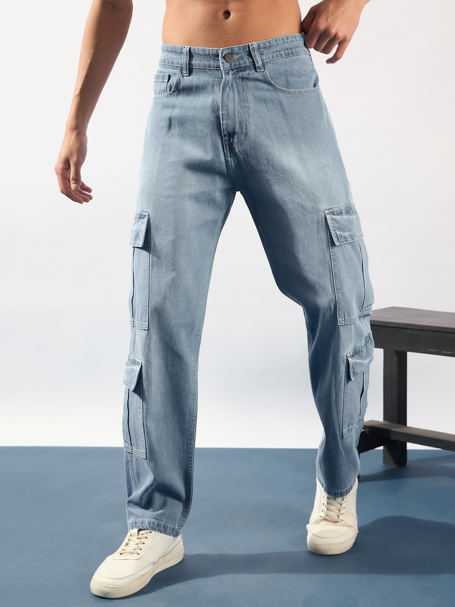 6-Pocket Korean Cargo Jeans
