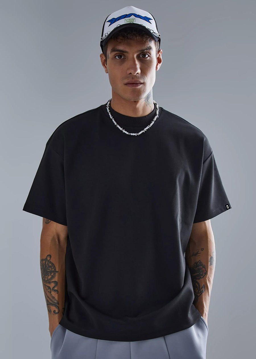 Savage Panda Men Oversized Printed T-Shirt