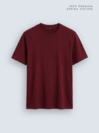 Essential Supima Crew Neck T-Shirt | Essential | Wine