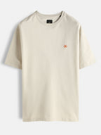 Casual Oversized T-Shirt | Beige