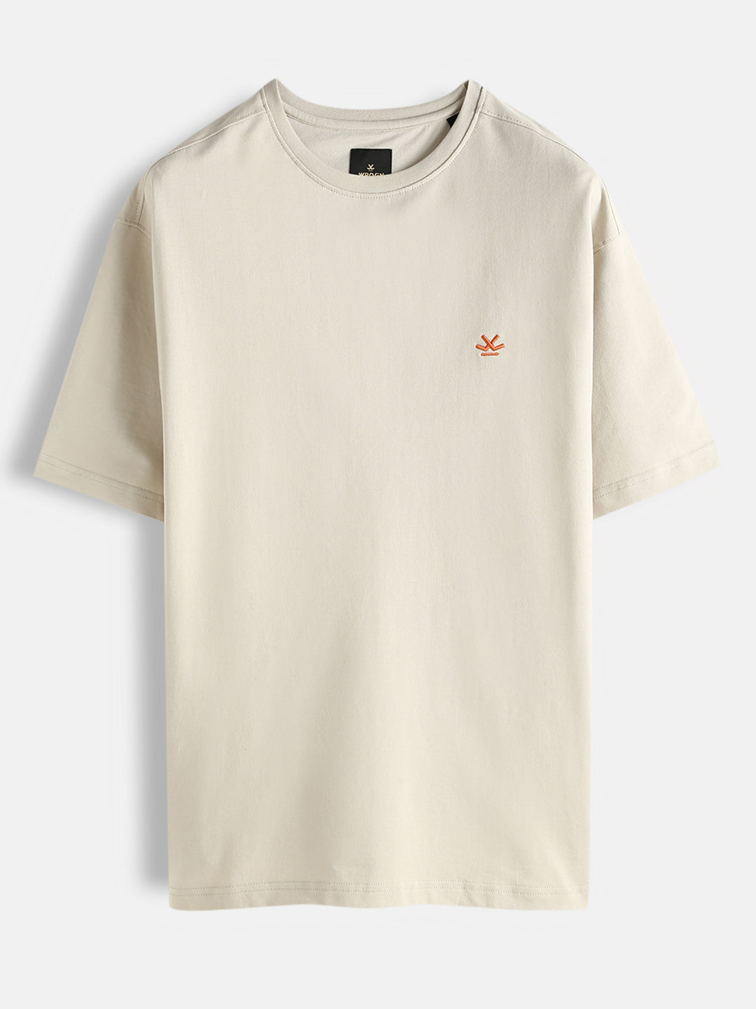 Casual Oversized T-Shirt | Beige