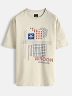 Casual Printed T-Shirt | Beige