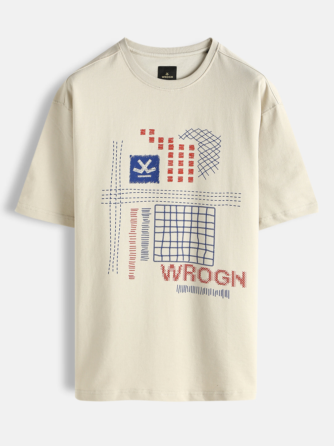 Casual Printed T-Shirt | Beige