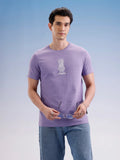 Slim Fit Classic Embroidered T-Shirt  | Purple