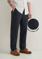Admiral Blue Linen Pant