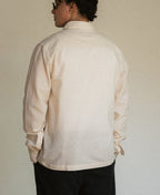 Natural Linen Blend Embroidery Shirt