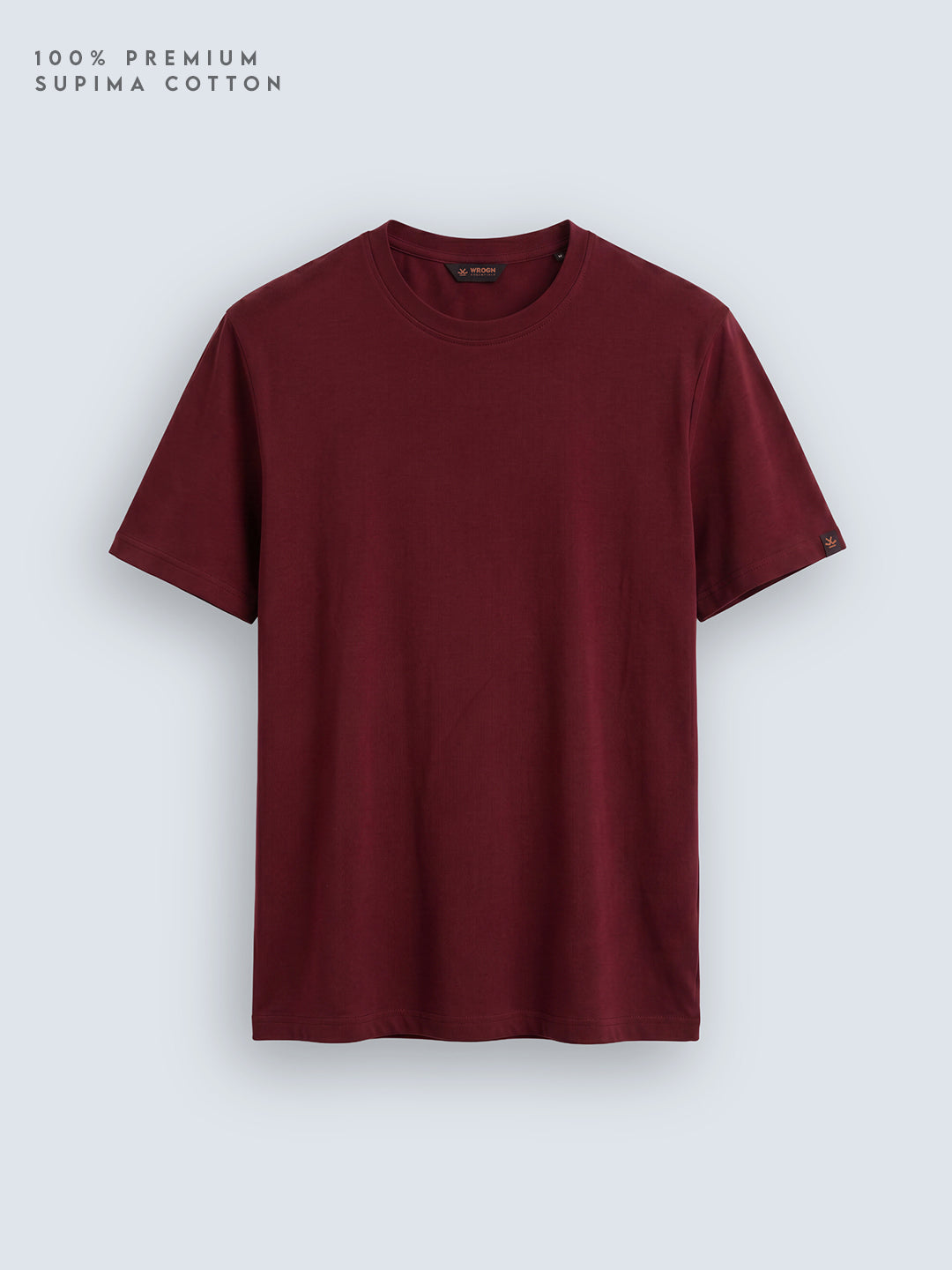 Essential Supima Crew Neck T-Shirt | Essential | Wine
