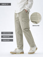 Embossed Flap Pocket Silver Sege Cargo