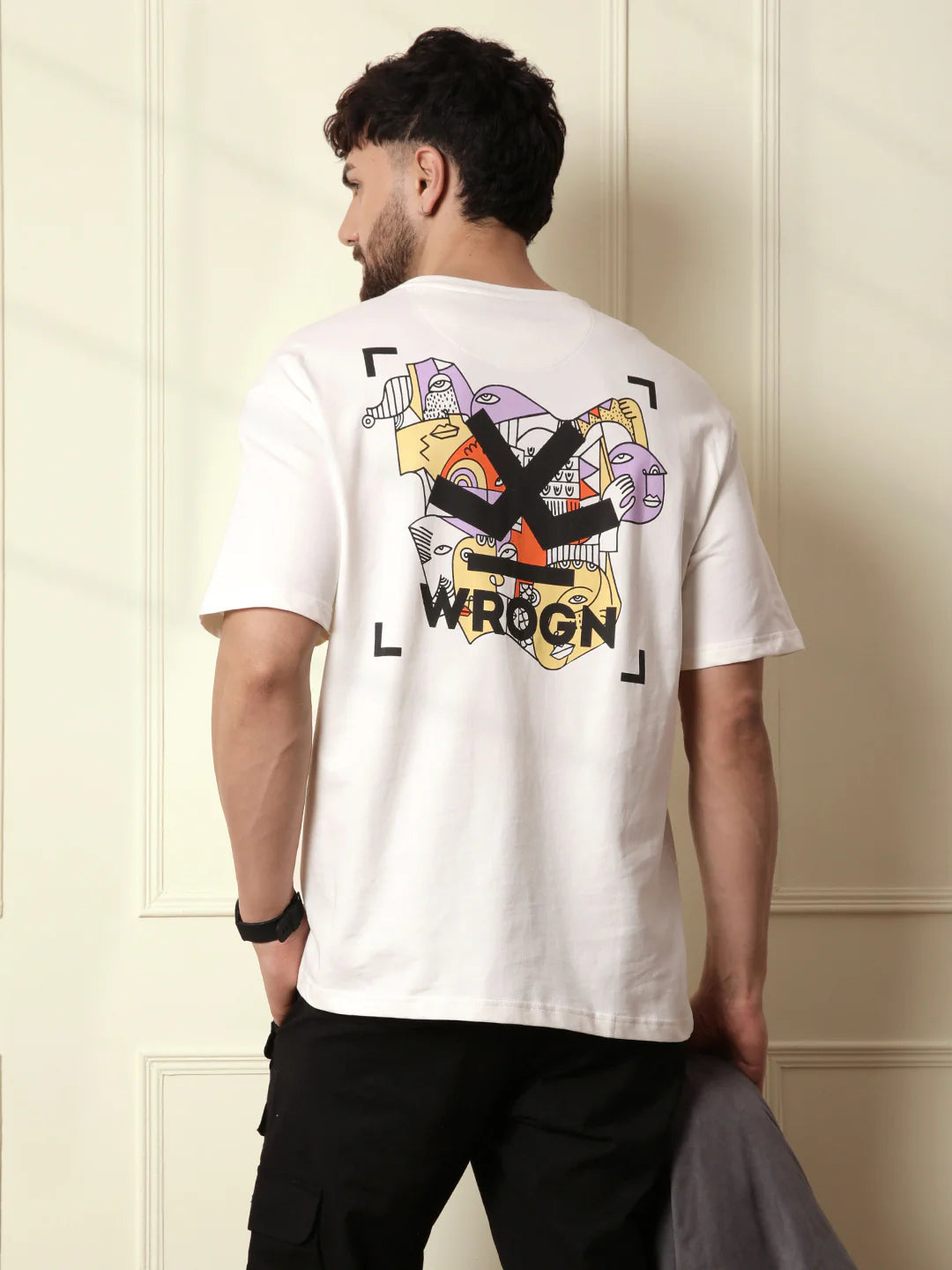 Heavy GSM Back Printed T-Shirt | Off White