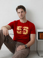 Vintage Varsity Style Graphic Tee | Red