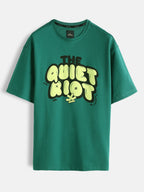 Puff Print Oversized Fit T-Shirt | Green