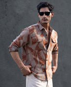 Ochre Jacquard Overshirt