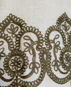 Cream Embroidered Kurta Shirt