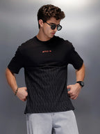 Netflix Placement Printed T-Shirt   |  Black