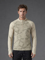 Quarter Zip Sweatshirt | Active |  Beige